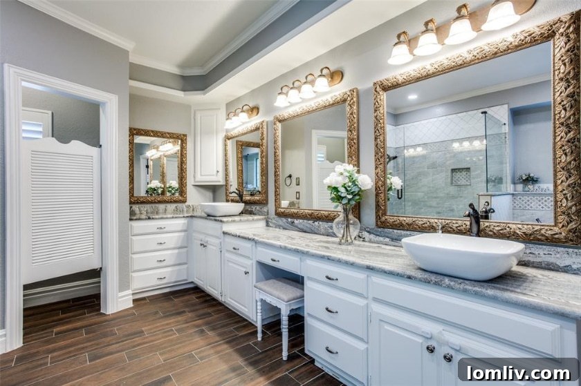 This Canyon Oaks Home: The Argyle Standard of Seamless Living 13 Spacious Shower in Master Bathroom