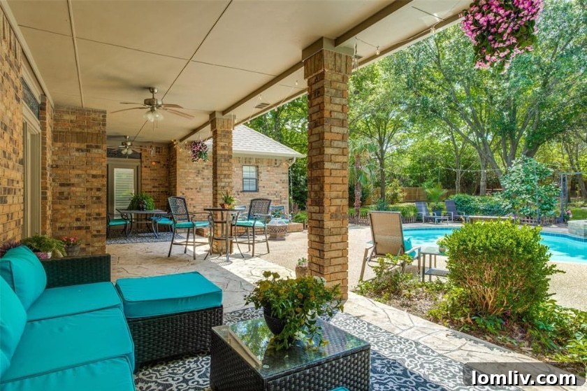 This Canyon Oaks Home: The Argyle Standard of Seamless Living 15 Canyon Oaks Home Outdoor Covered Patio