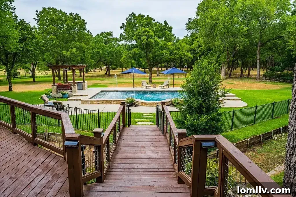 Colleyville Luxury: Homes That Redefine Grandeur 14 Front exterior of 7312 Hix Court showcasing its contemporary design and natural setting