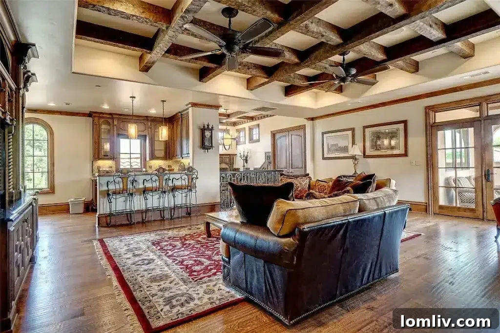 Colleyville Luxury: Homes That Redefine Grandeur 24 Resort-style swimming pool with intricate landscaping and outdoor living spaces at 5513 Montclair Drive