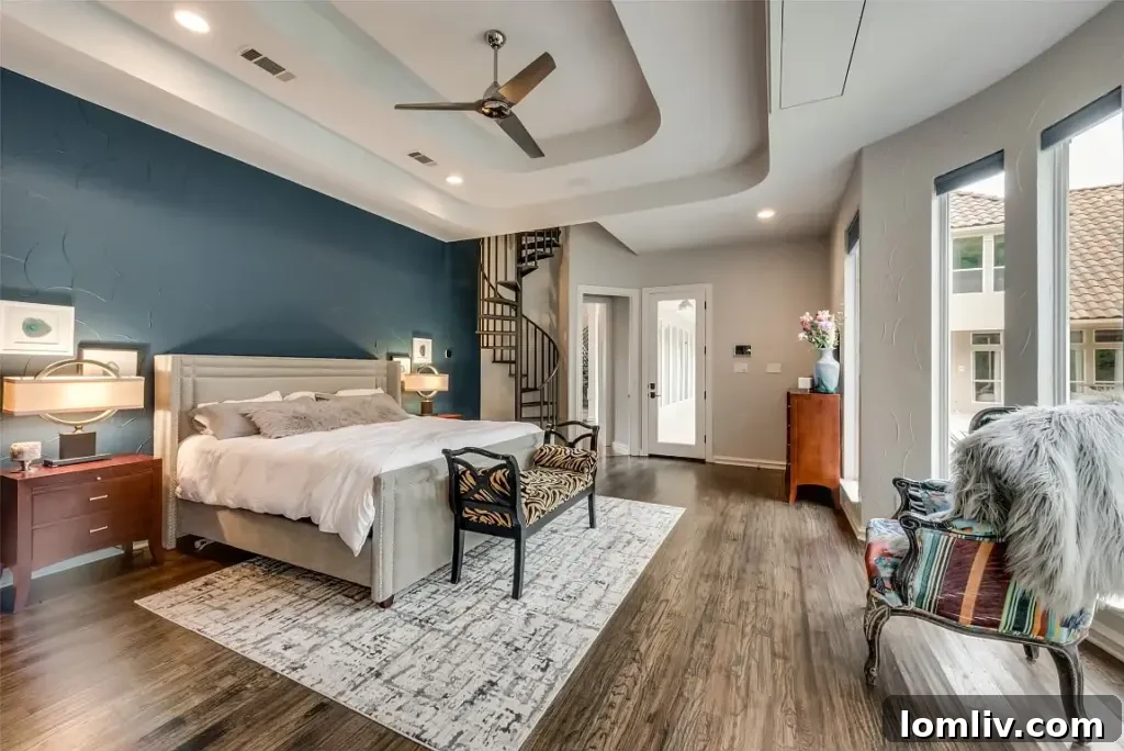 Colleyville Luxury: Homes That Redefine Grandeur 34 Spa-inspired master bathroom with a large tub and separate shower at 3900 Saint James Court