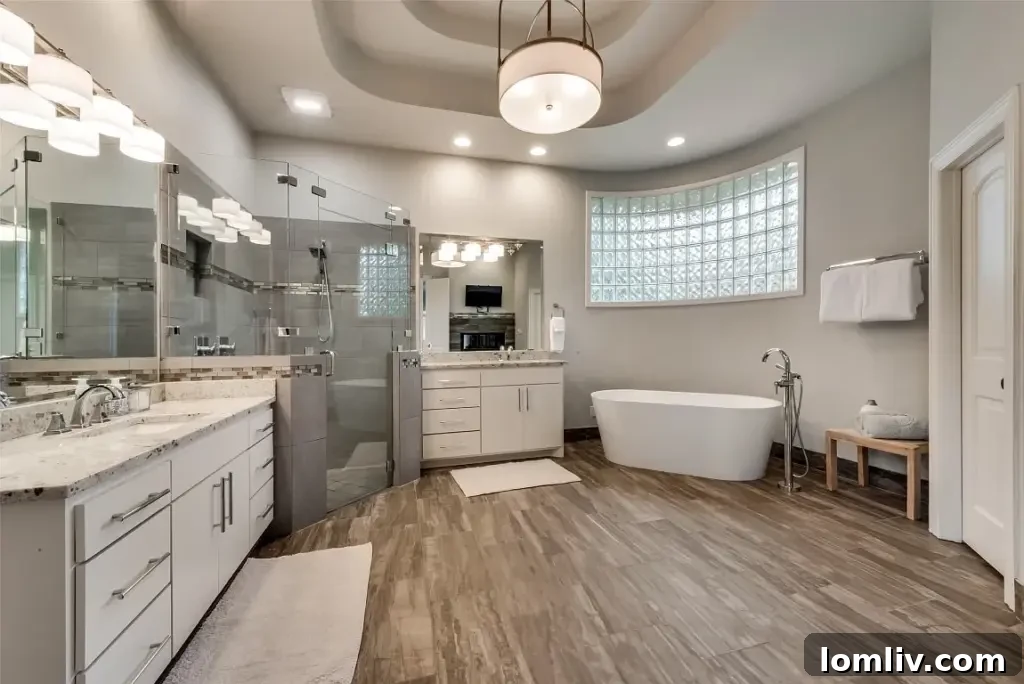 Colleyville Luxury: Homes That Redefine Grandeur 35 Private room with a balcony, accessible via a spiral staircase from the master bedroom at 3900 Saint James Court