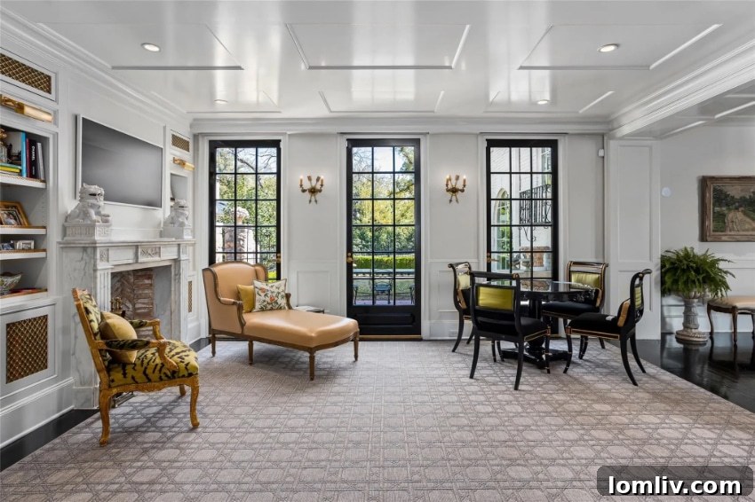 Cozy reading nook Fort Worth luxury