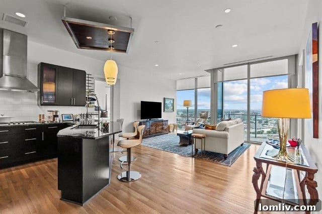 Omni Residences Fort Worth Unit 2005 Living Room View