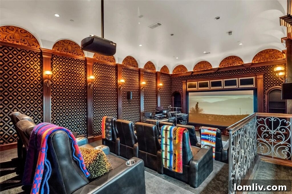 A climate-controlled wine cellar capable of holding nearly 1,000 bottles.