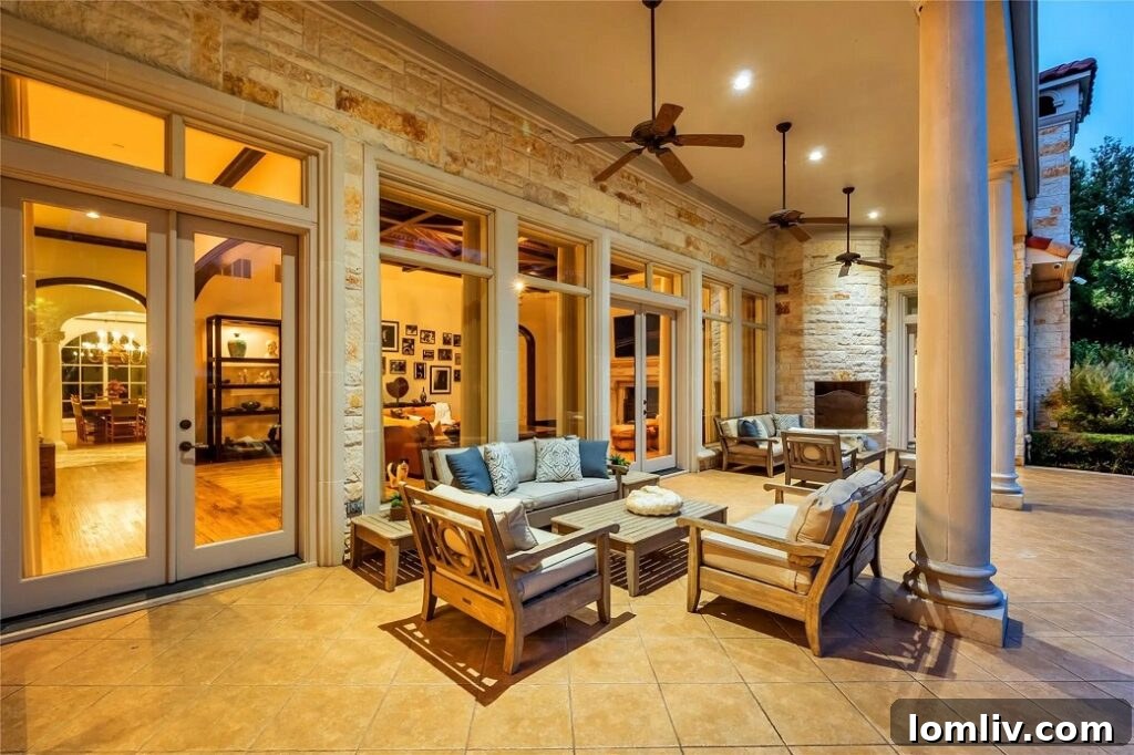 Gourmet kitchen with high-end appliances, custom cabinetry, and a large island.