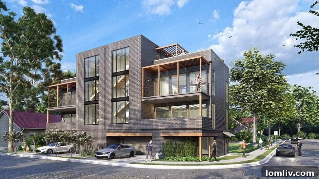 Luxurious four-story new construction home in Bryan Place, Old East Dallas with hotel-inspired design