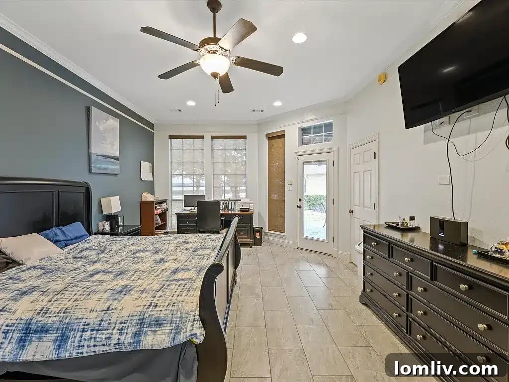 Beautifully appointed interior showcasing the unique design of this Rowlett custom home.