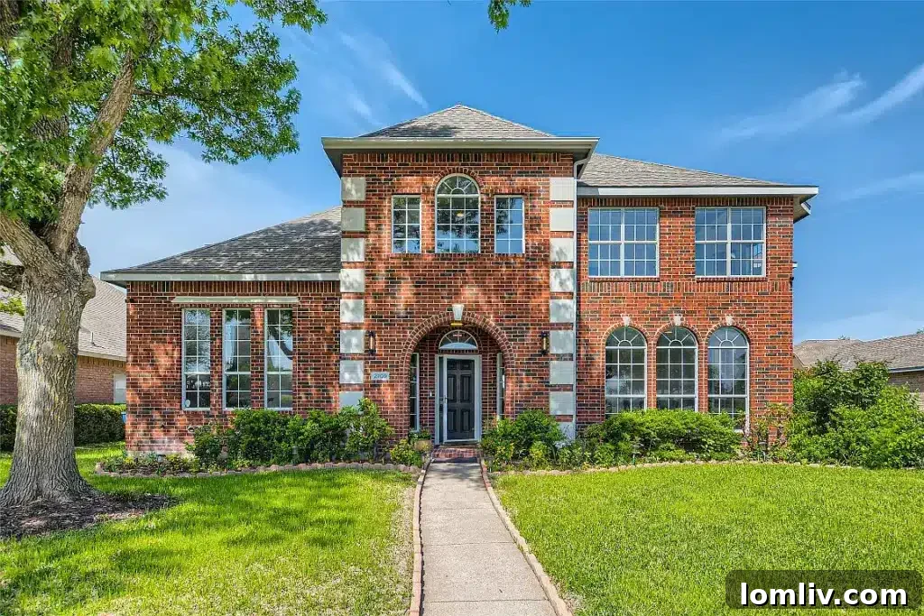 Impressive family home at 2709 Harborview Boulevard in Rowlett, offering ample space and charm
