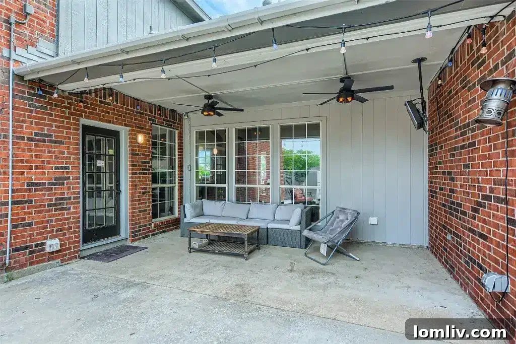 Charming exterior of the family-friendly Rowlett home, ready for its new owners.