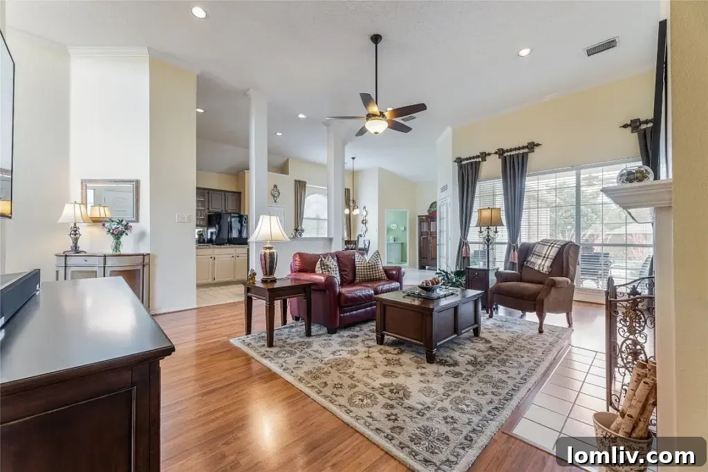 Modern kitchen with ample counter space in a Rowlett family home