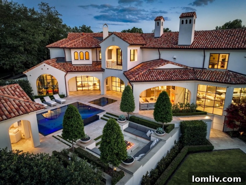 Luxury Modern Spanish Revival home in University Park, Dallas