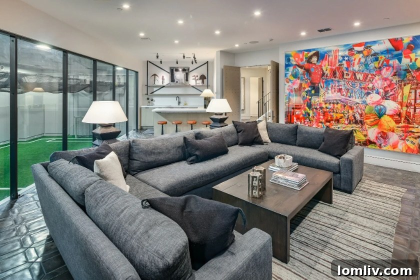 Modern art in a luxury Dallas home