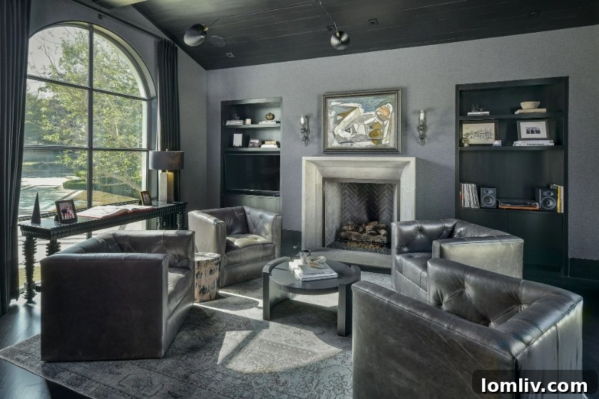 Luxury home office in a Modern Spanish Revival