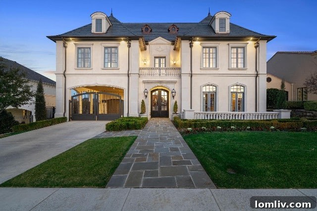Elegant French-inspired luxury home in Fort Worth's Riverhills neighborhood