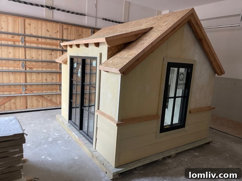 The initial stages of LRO Residential’s new playhouse, inspired by a charming cottage design, promising another stunner.