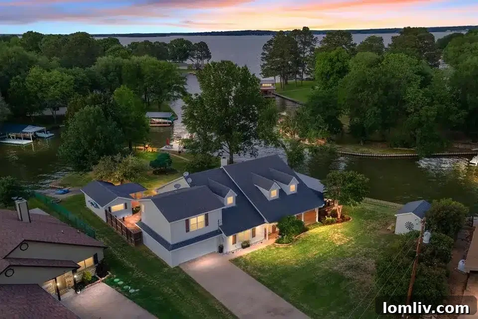 Elegant lakefront property on Rocking Chair Ranch Road at Cedar Creek Lake