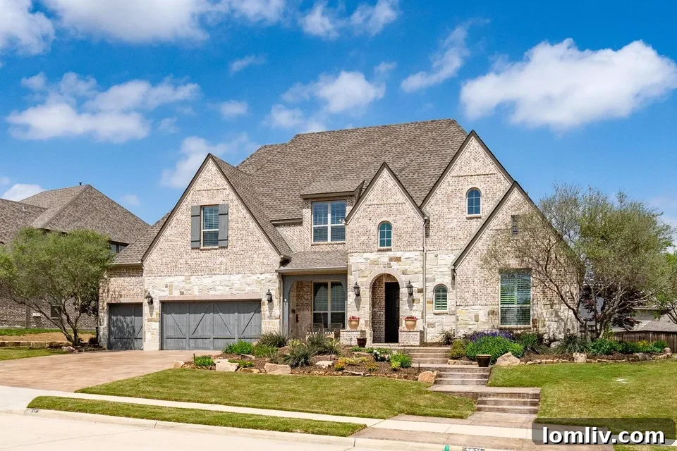 Luxury custom home on Dogwood Drive in Prosper, Texas