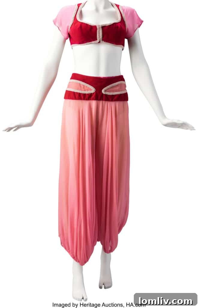 Heritage Auctions Unveils Television's Iconic Memorabilia From Dwight Schrute to Don Draper 11 Barbara Eden's enchanting I Dream of Jeannie pink chiffon costume, a magical piece of TV history
