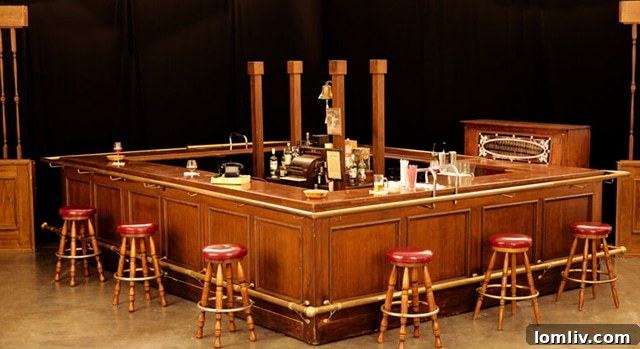 Heritage Auctions Unveils Television's Iconic Memorabilia From Dwight Schrute to Don Draper 5 Detailed shot of the Cheers bar set, highlighting its iconic design and historical value