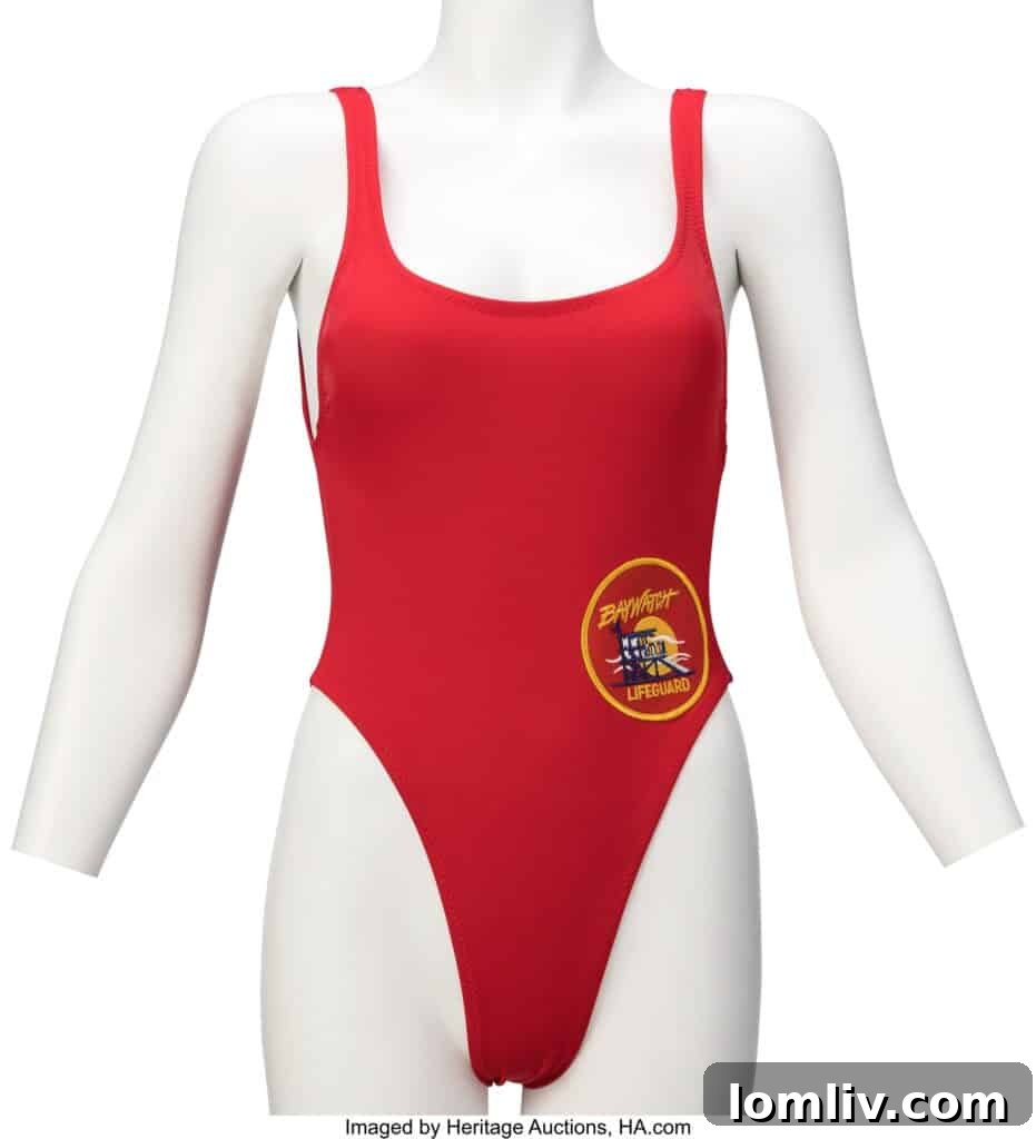 Heritage Auctions Unveils Television's Iconic Memorabilia From Dwight Schrute to Don Draper 10 Pamela Anderson's famous red Baywatch swimsuit, a definitive piece of 90s pop culture