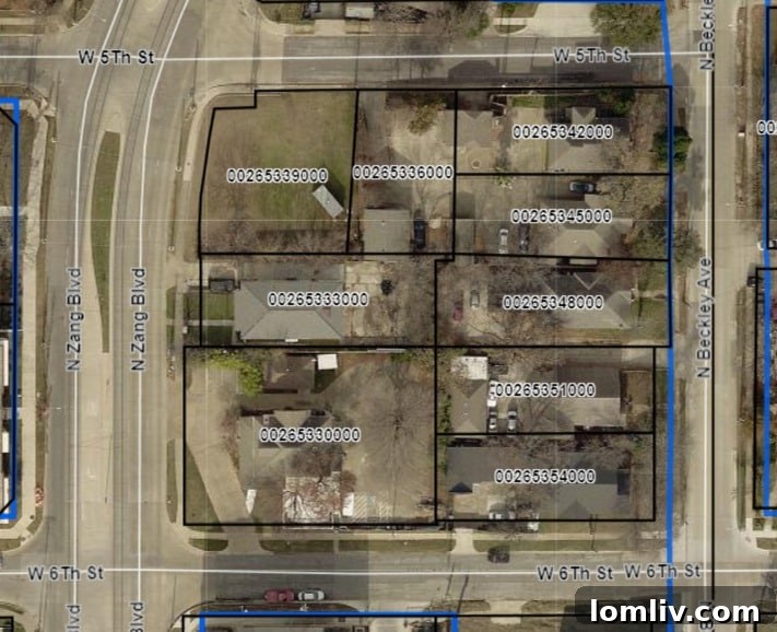 7-Story Apartment Project Sparks Lake Cliff Zoning Battle 4 Map showing the block purchased by Slate Properties just outside Lake Cliff Historic District