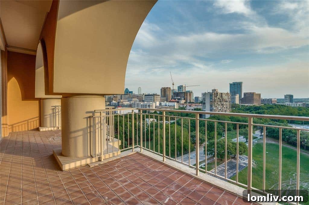 The prestigious Mansion Residences high-rise building on Turtle Creek Boulevard in Dallas