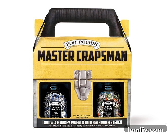 Master Crapsman before-you-go toilet spray from Poo-Pourri
