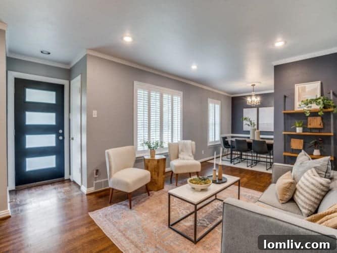 Modern kitchen with sleek cabinetry, stainless steel appliances, and ample counter space