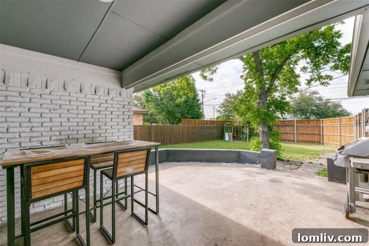 Modern bathroom with a double vanity and contemporary fixtures, enhancing functionality