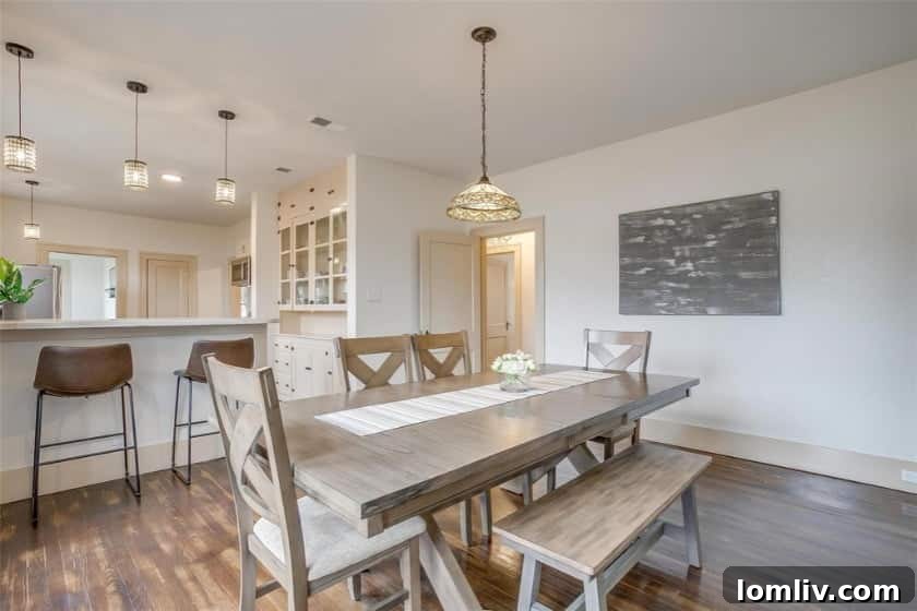 Luxurious interior finishes of the Mineral Wells Tudor