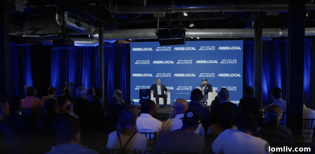 City of Dallas Housing Director David Noguera with Axios Dallas reporter Michael Mooney discussing affordable housing initiatives.