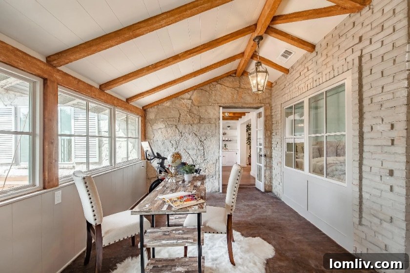 Stylish dining area in the Dilbeck Ranch Duplex