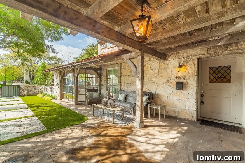 Architectural detail of the Dilbeck Ranch Duplex, showcasing unique features