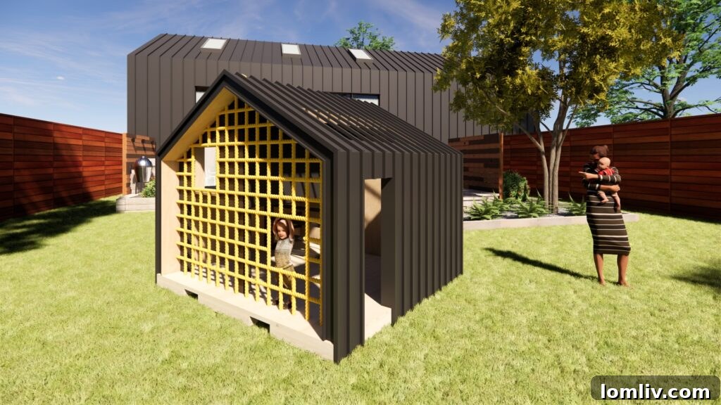 Omniplan's KidQuad Playhouse Leads Uptown's Iconic Transformation 6 View from the other side of Omniplan’s Kid Quad