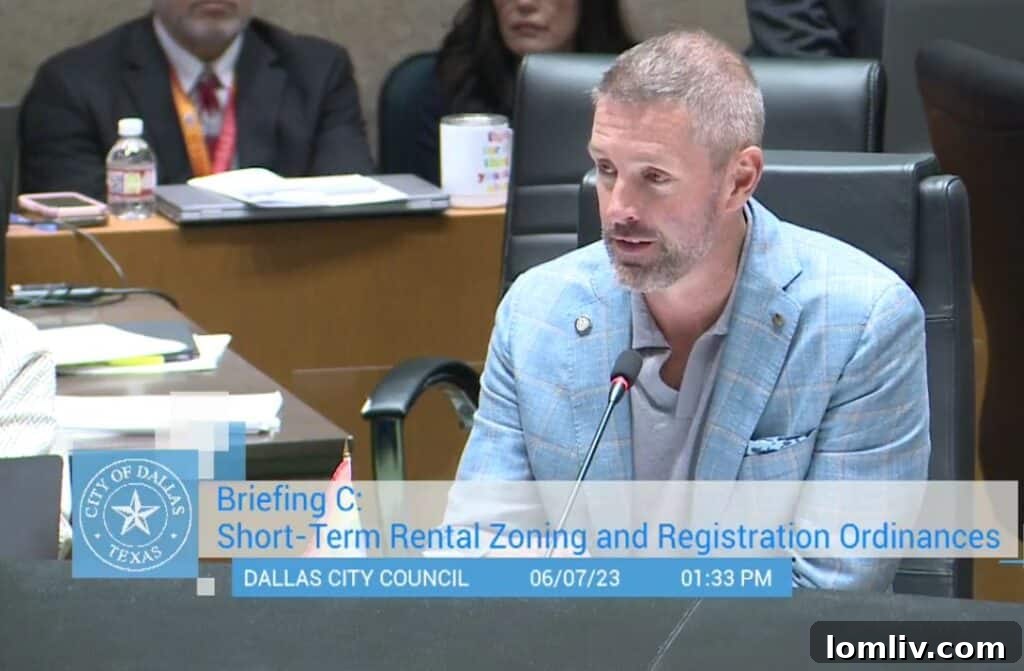Dallas Simplifies Zoning: Short-Term Rental Ban for Single-Family Areas 5 Councilman Chad West