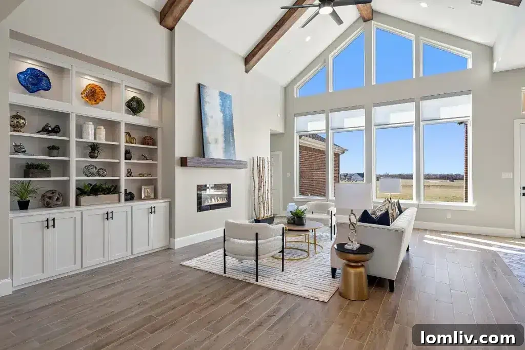 Gourmet kitchen featuring modern appliances, large island, and custom finishes