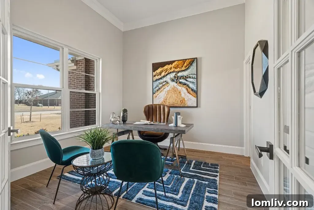 Inviting bedroom with ample space and designer touches