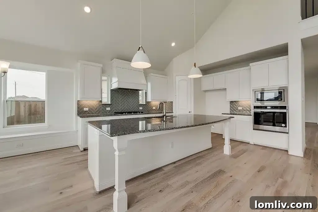 Gourmet kitchen designed for culinary enthusiasts, with modern finishes