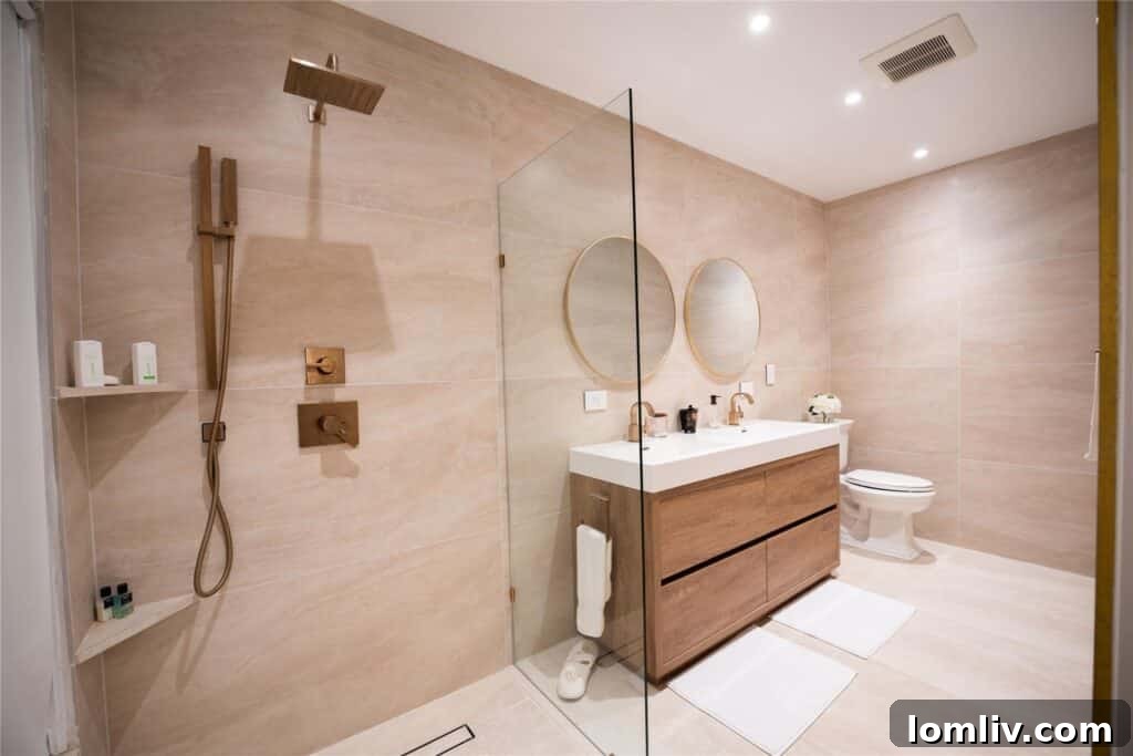 Luxurious Primary Bathroom with Floor-to-Ceiling Tile