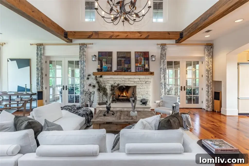 A panoramic view of the estate's vast acreage and serene surroundings.