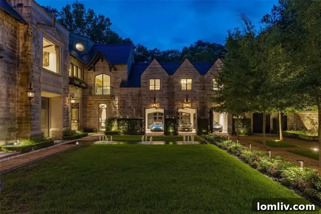 A well-appointed bedroom within the private guest lodge.