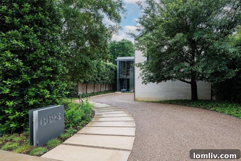 Interior view of 6625 Golf Drive, featuring a dramatic indoor fish tank