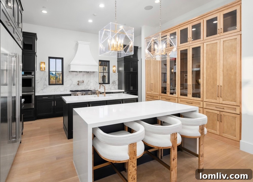 Interior living space featuring warm wood accents and natural stone elements