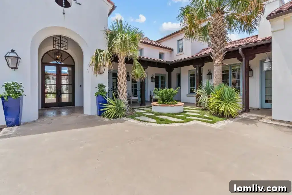 Mediterranean interior design Fort Worth luxury home