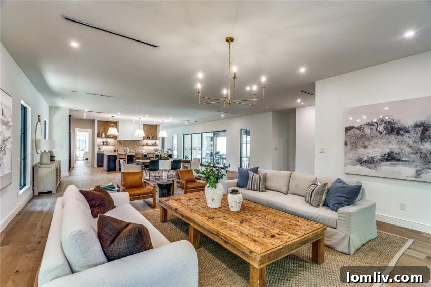 Stylish home office with contemporary design in a Dallas luxury home