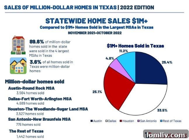Spacious living area of a luxury home in Dallas
