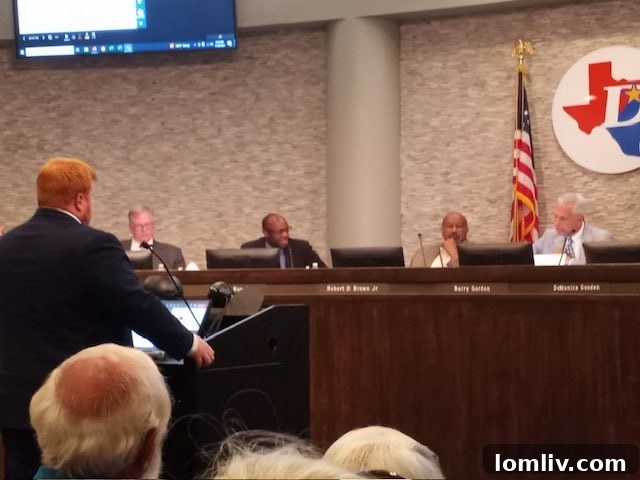 Senior Planner Nathan Warren outlines the plan.