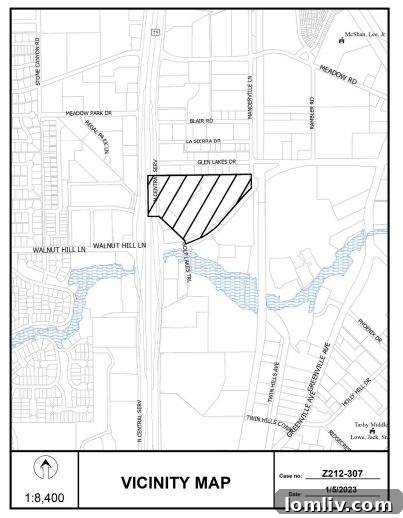 Walnut Hill Lane Development Area