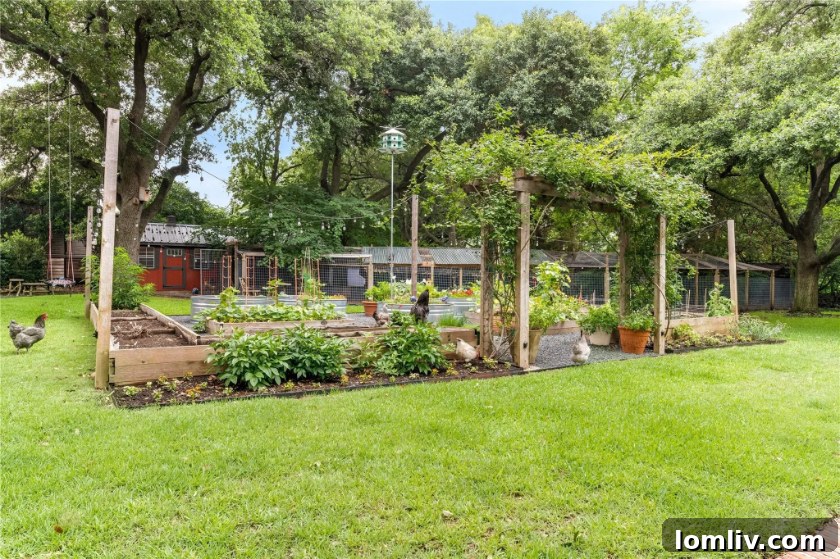 Expansive private gardens